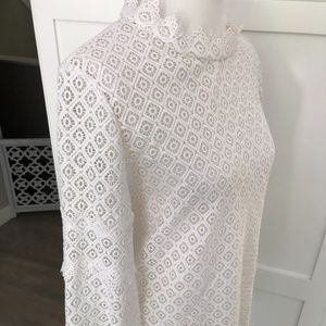 Womens IRO Brand Lace Off White Top~size 40/Large